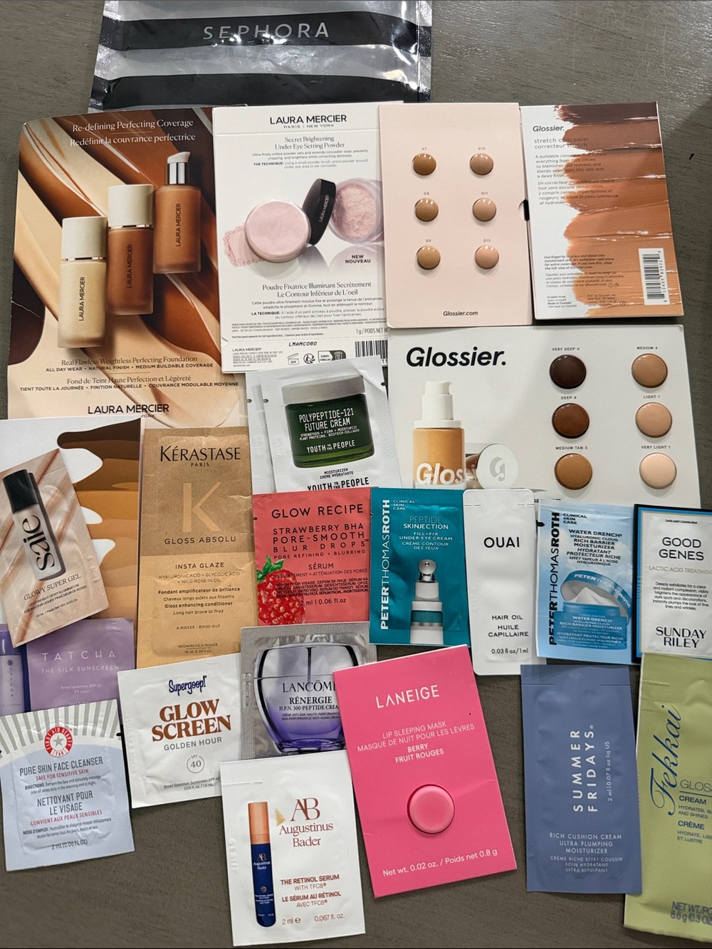 Sephora sample bag (24) Makeup Skincare
